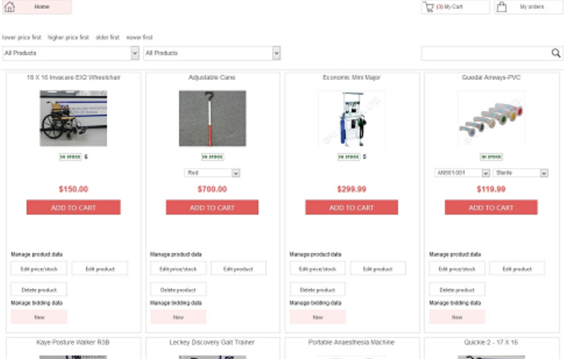 Sharepoint Shopping Cart web part screenshot 1